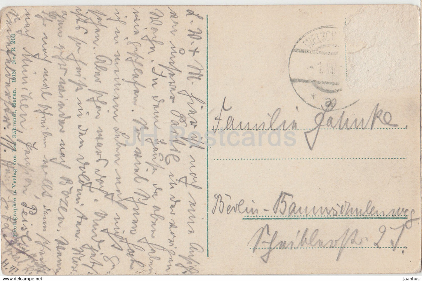 Kaiserin Elisabeth Schutzhaus auf dem Becher - old postcard - Austria - used