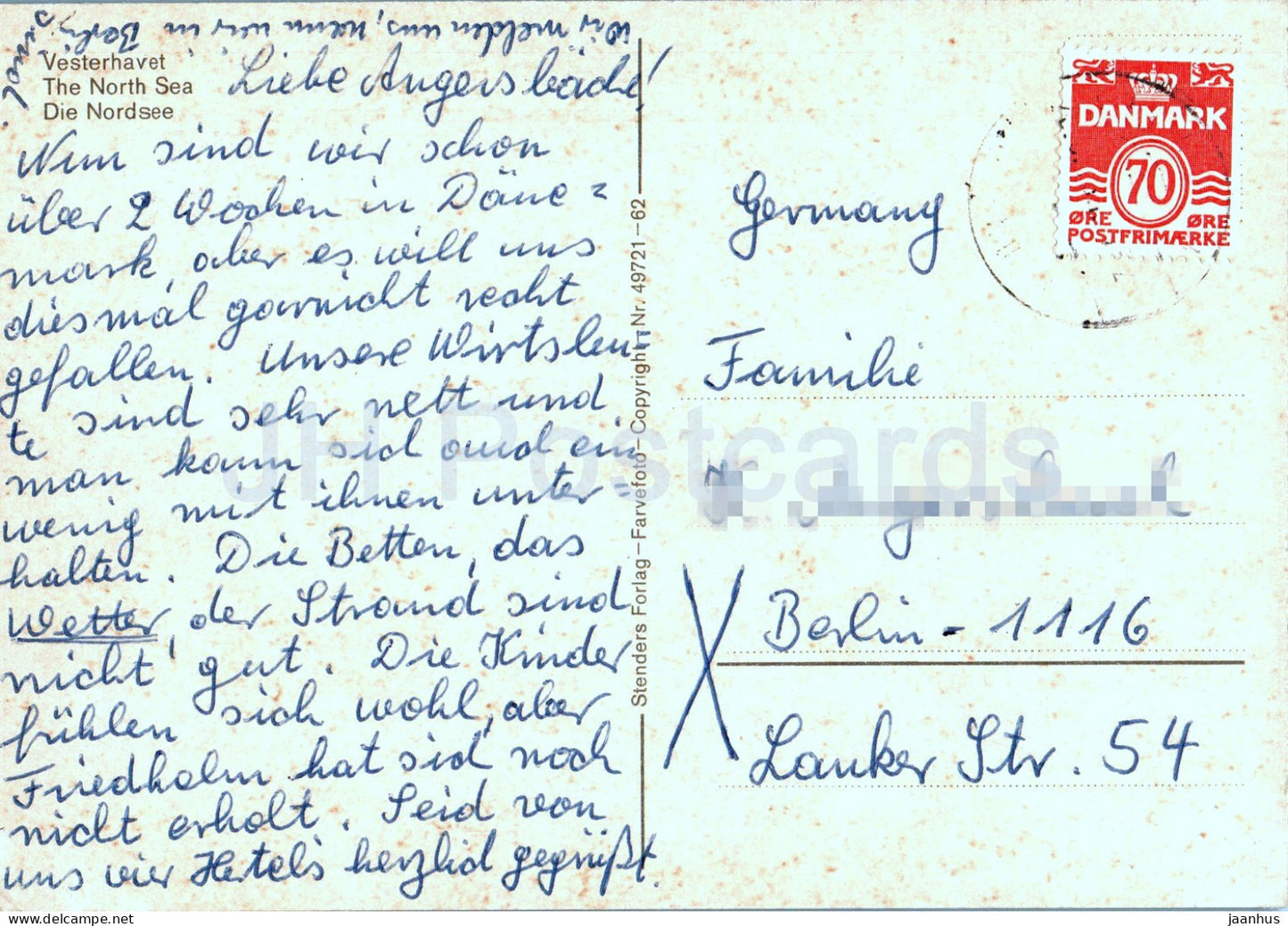 Vesterhavet - Mer du Nord - Die Nordsee - baignade - 49721 - Danemark - utilisé