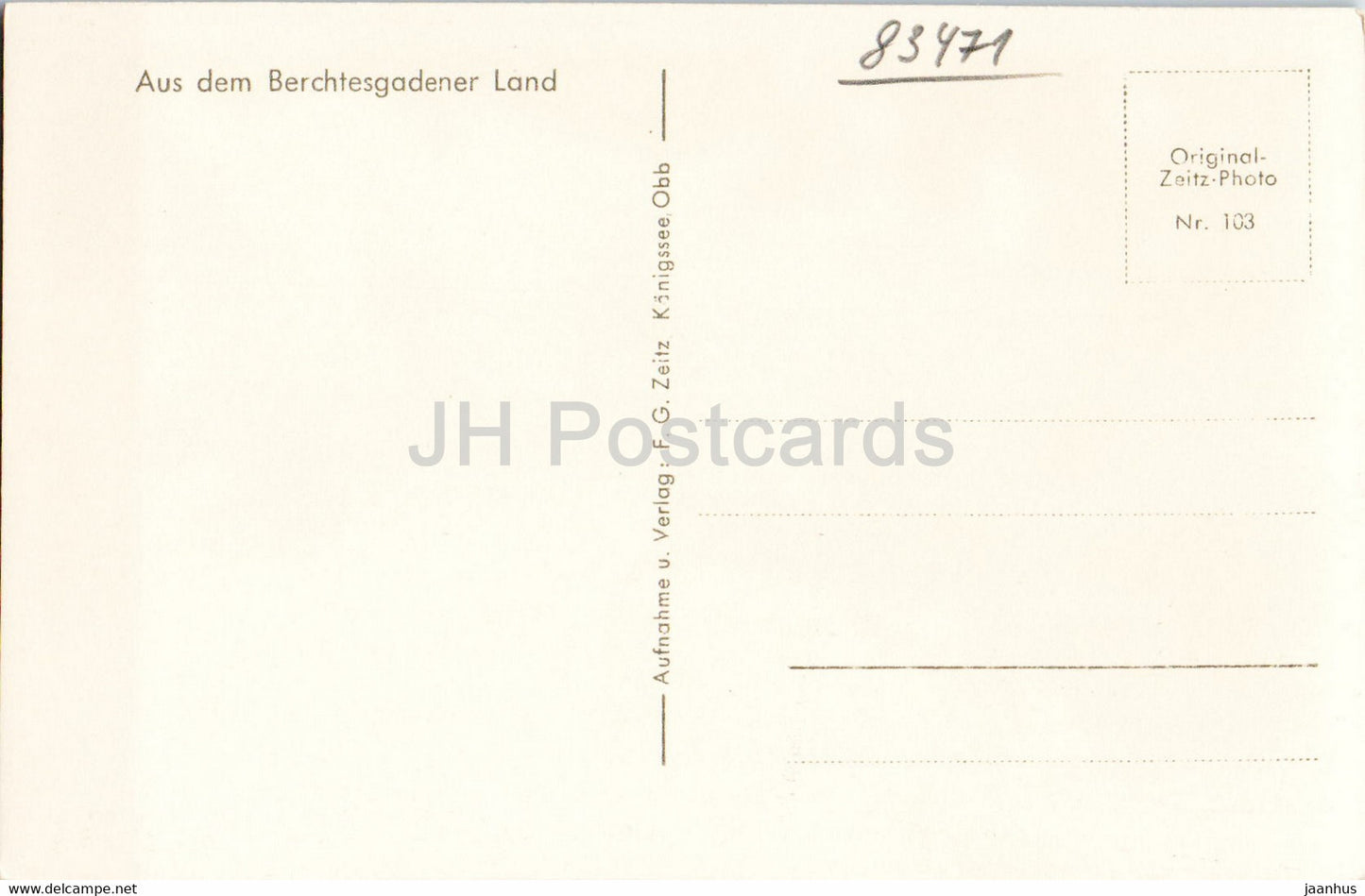 Der Konigssee - 103 - old postcard - Germany - unused