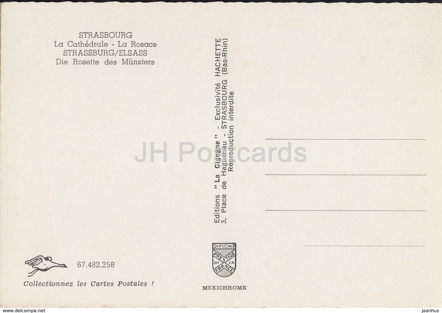 Straßburg - La Rosace de la Cathedrale - Die Rosette der Kathedrale - Die Rosette des Münsters - Frankreich - unbenutzt
