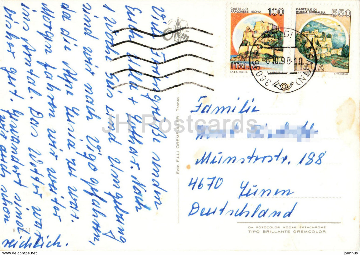 Vigo di Fassa 1400 m - folk costumes - 1990 - Italy - used