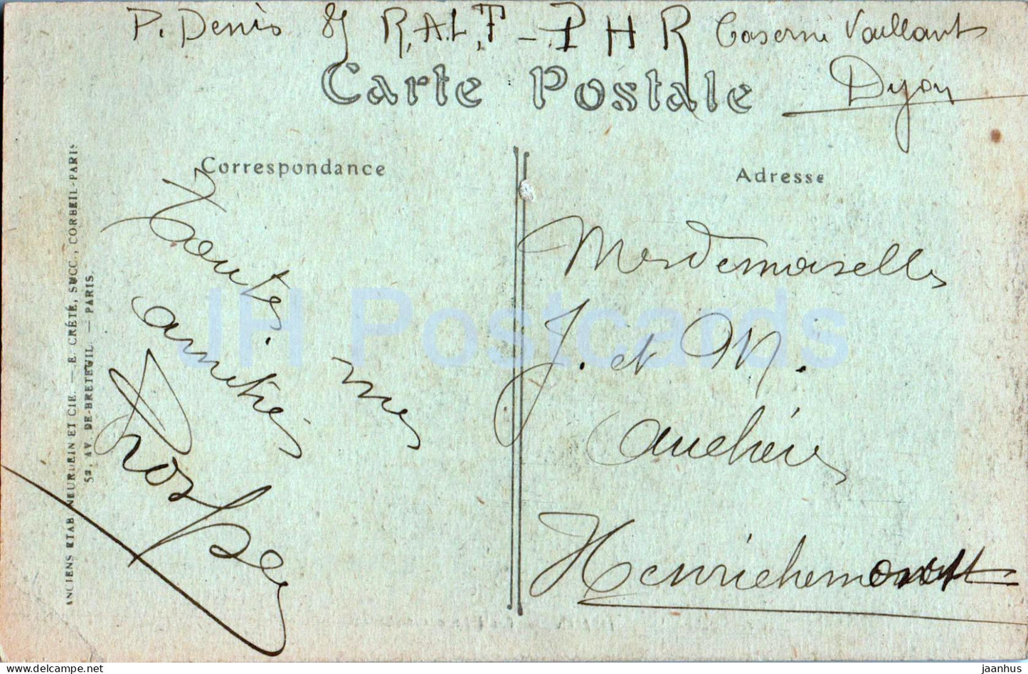 Dijon - La Place Grangier - 276 - carte postale ancienne - 1950 - France - occasion