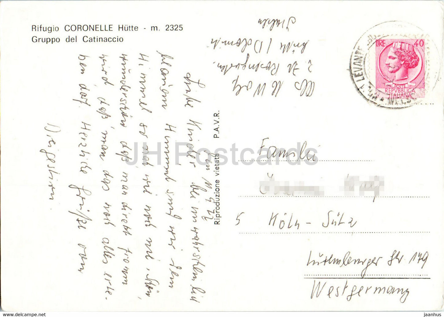 Rifugio Coronelle Hutte - Gruppo del Catinaccio - Italy - used