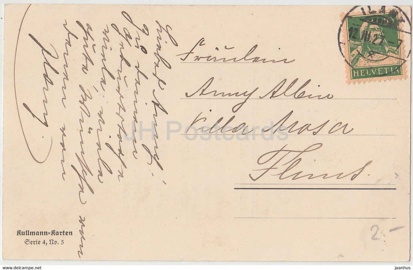 Excelsior – Kitty Kullmann – Liedtext – Kullmann Karten – Serie 4 – alte Postkarte – Deutschland – 1927 – gebraucht