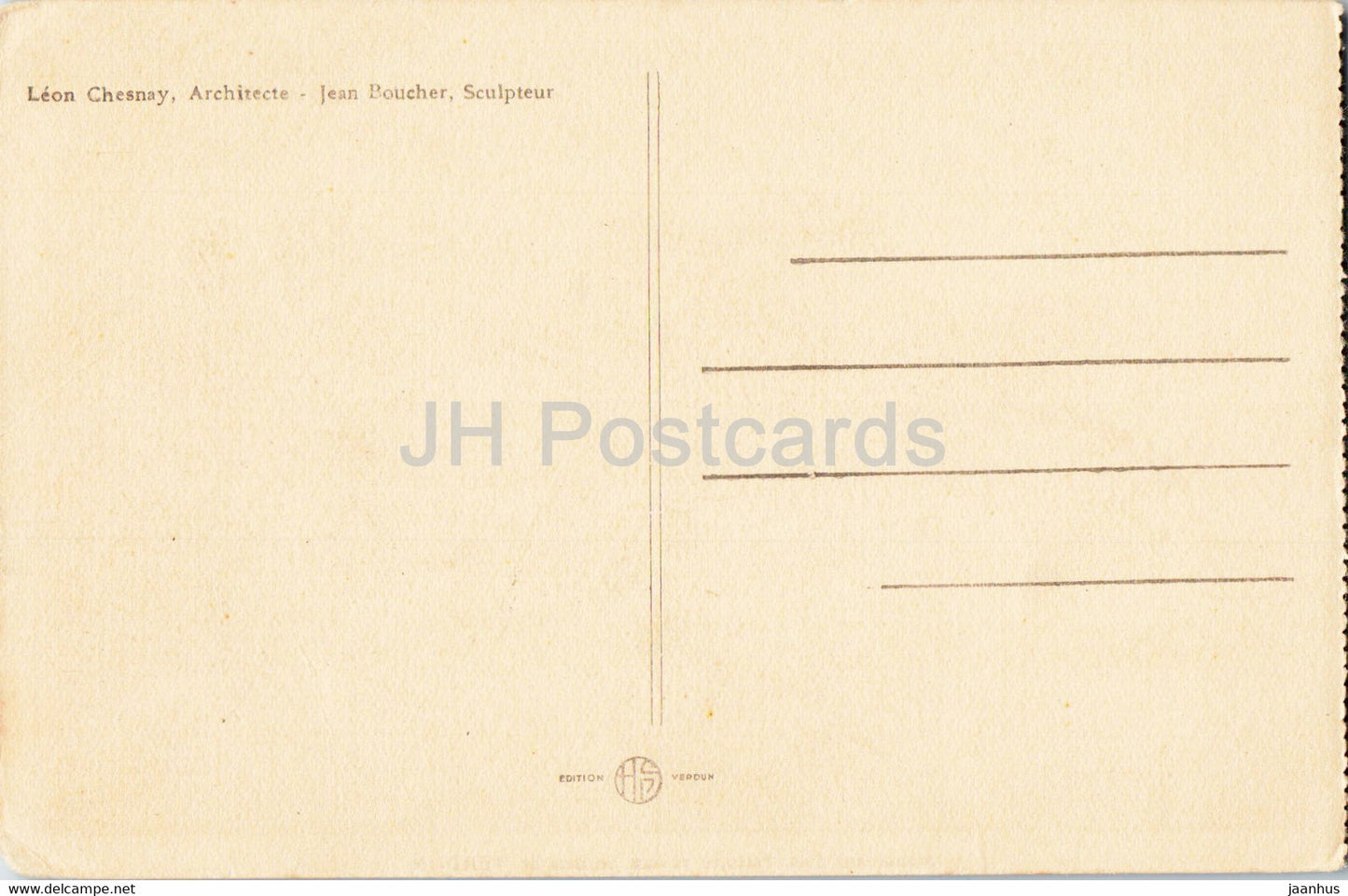 Monument a la Victoire et aux Soldats de Verdun - military monument - 1 - old postcard - France - unused