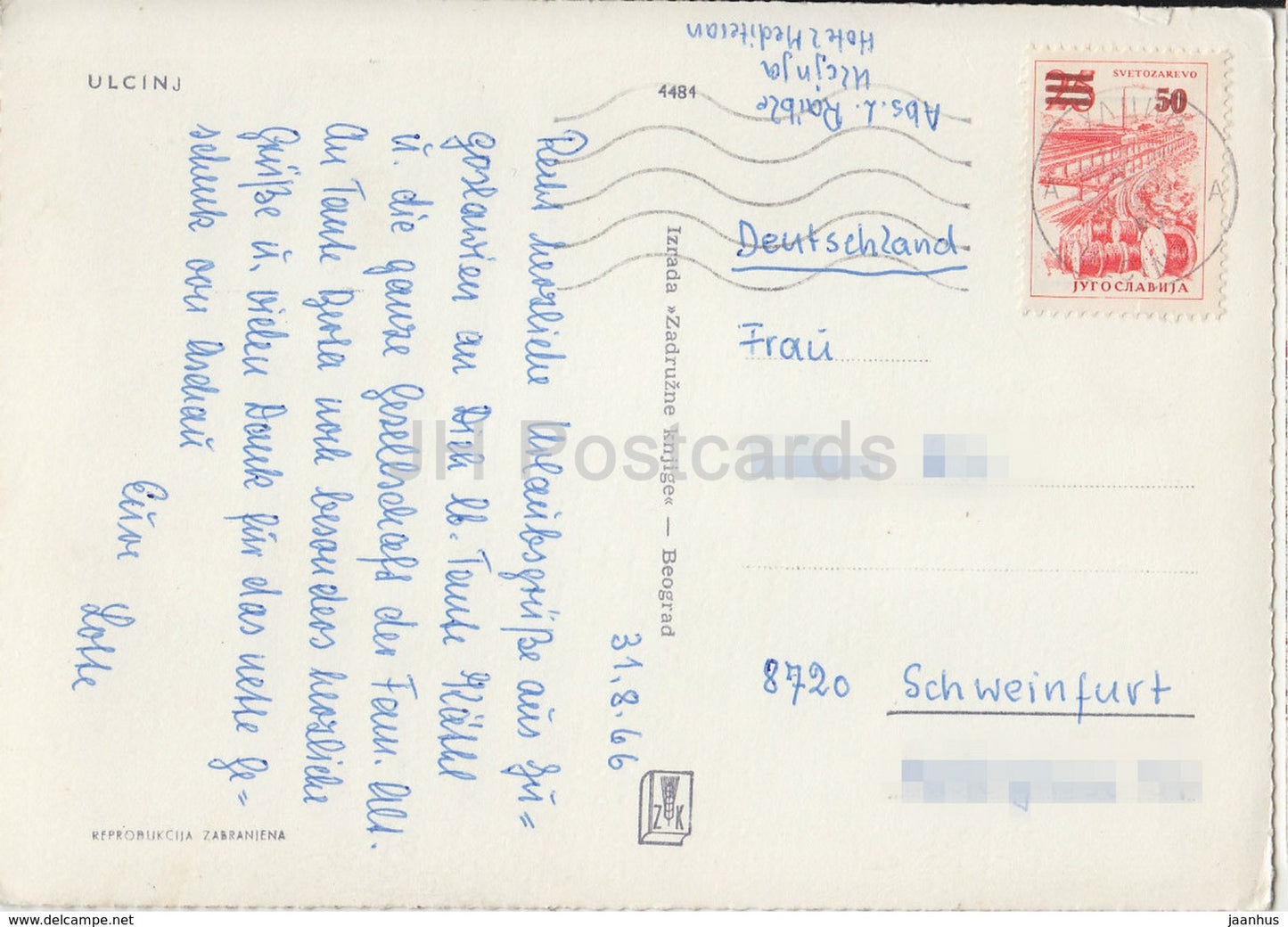 Pozdrav iz Ulcinja - Ulcinj - multiview - 1966 - Montenegro - Yugoslavia - used