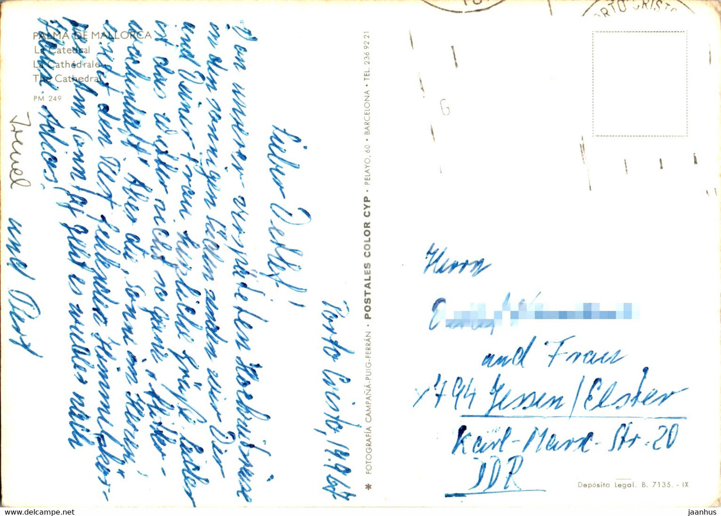 Palma de Mallorca - La catedral - cathedral - ship - 1967 - Spain - used