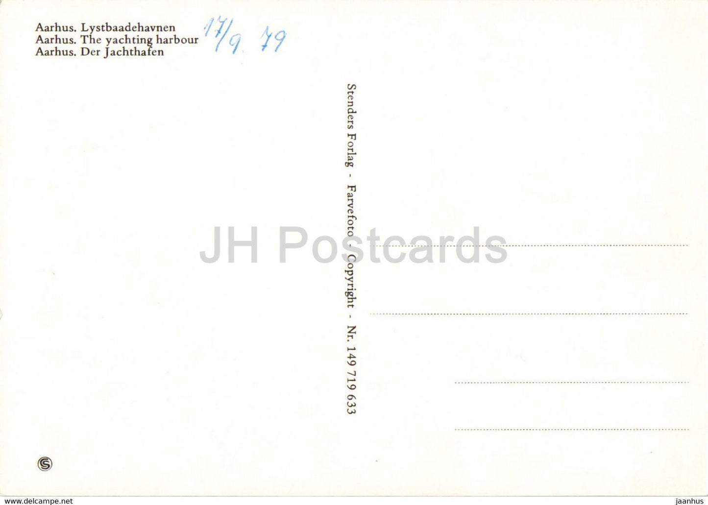 Aarhus - The Yachting Harbour - sailing boat - 1979 - Denmark - used