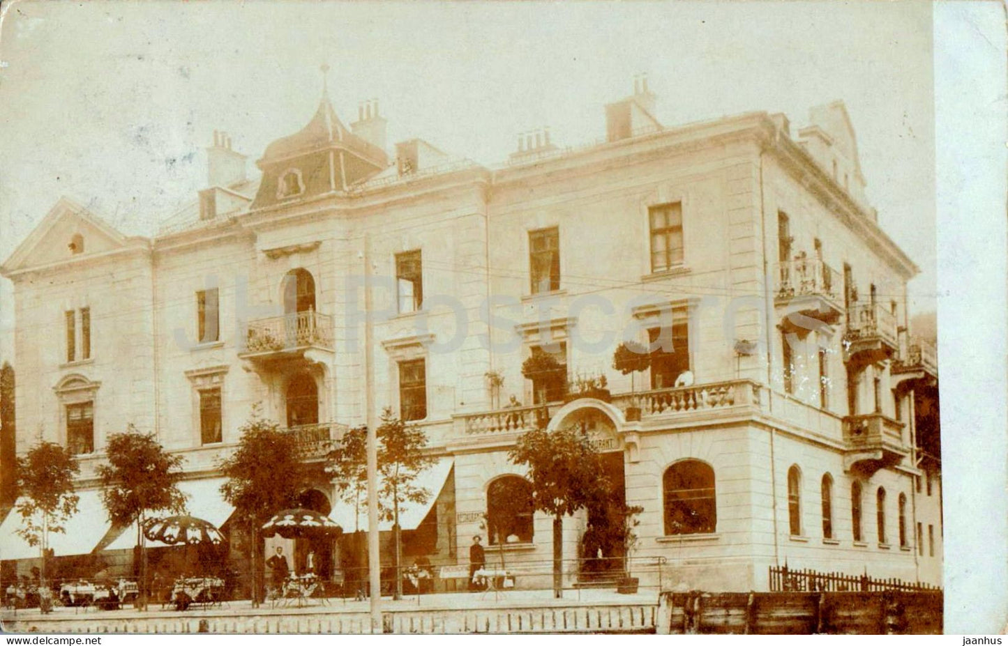 Bad Gastein - Hotel Restaurant mit Terrasse - old postcard - 1911 - Austria - used - JH Postcards