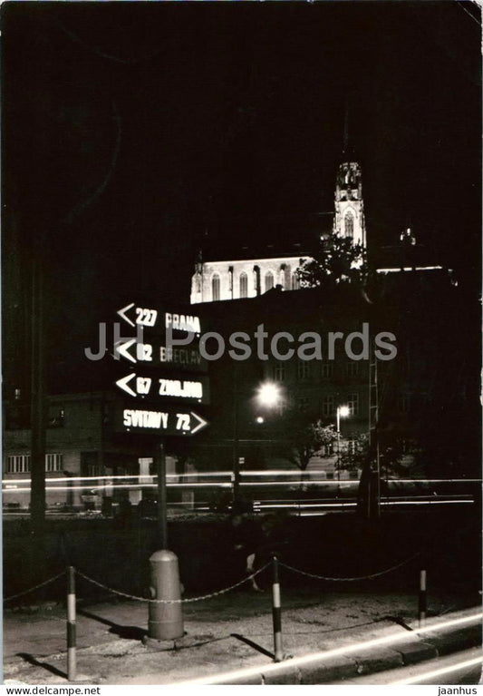 Brno - Petrov the Cathedral of St. Peter and Paul - old postcard - Czech Republic - Czechoslovakia - used - JH Postcards