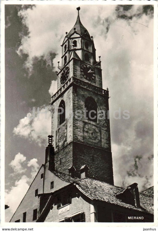 Merano - Meran - R. Frohlich Koln - church tower town view - 59/25 - 1978 - Italy - used - JH Postcards