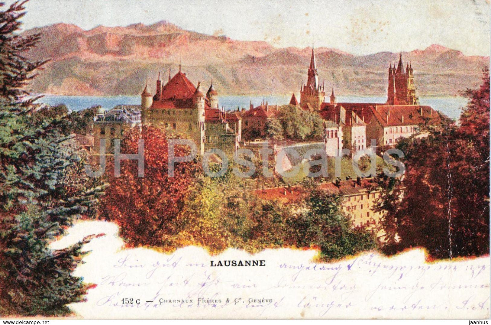 Lausanne - Charnaux Freres & Cie - 152 c - old postcard - 1901 - Switzerland - used - JH Postcards