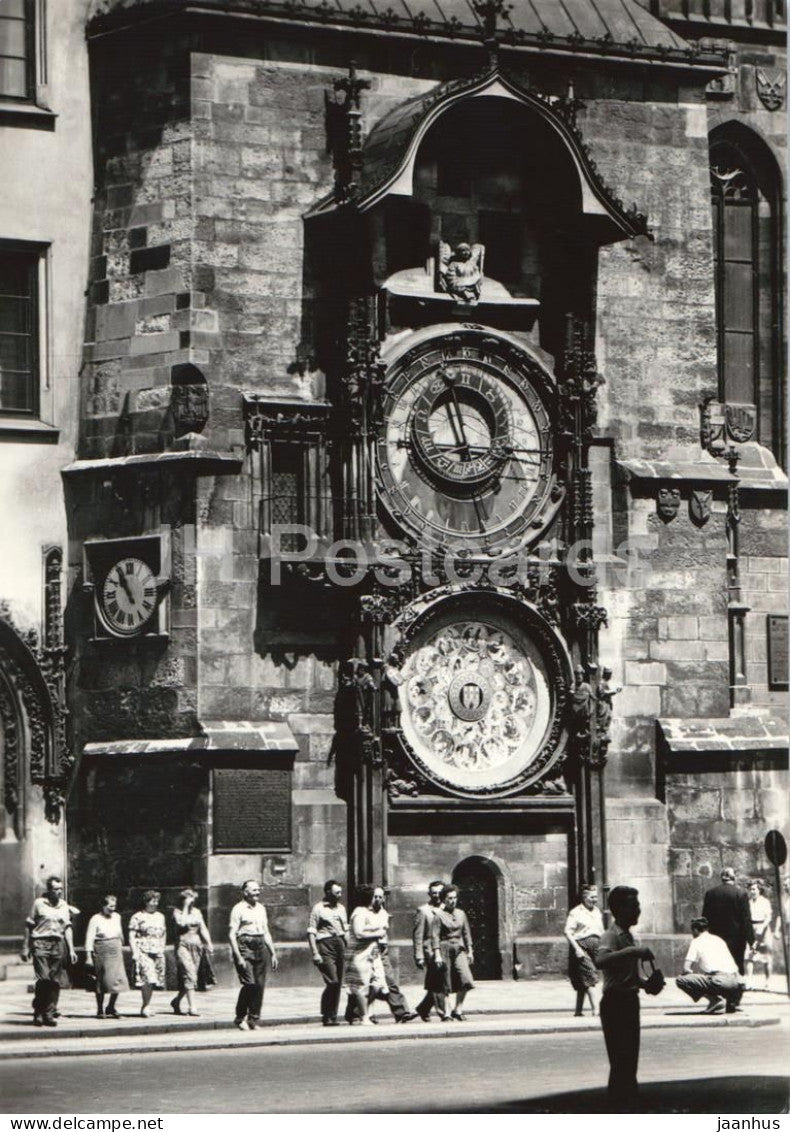 Praha - Prague - Staromestsky orloj - Astronomical Clock - old postcard - Czech Republic - Czechoslovakia - unused - JH Postcards