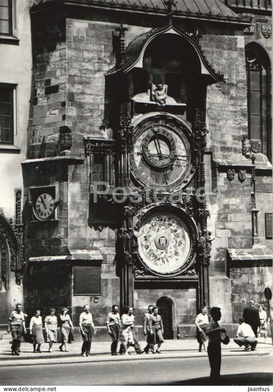 Praha - Prague - Staromestsky orloj - Astronomical Clock - old postcard - Czech Republic - Czechoslovakia - unused - JH Postcards
