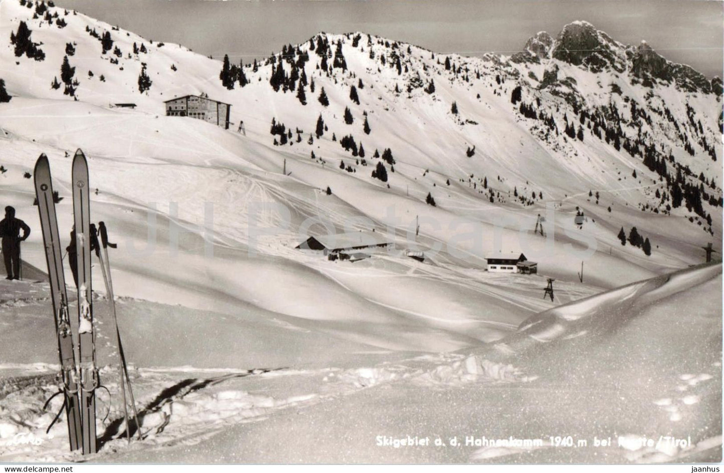 Skigebiet a. d. Hahnenkamm 1940 m - Alpengasthaus Singer - Tirol - 21-1-99 - old postcard - Austria - used - JH Postcards
