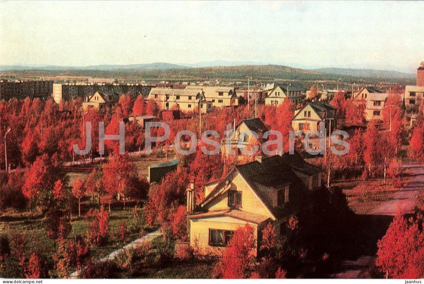 Apatity - Kola branch Academy of Sciences laboratory buildings - 1977 - Russia - USSR - unused - JH Postcards