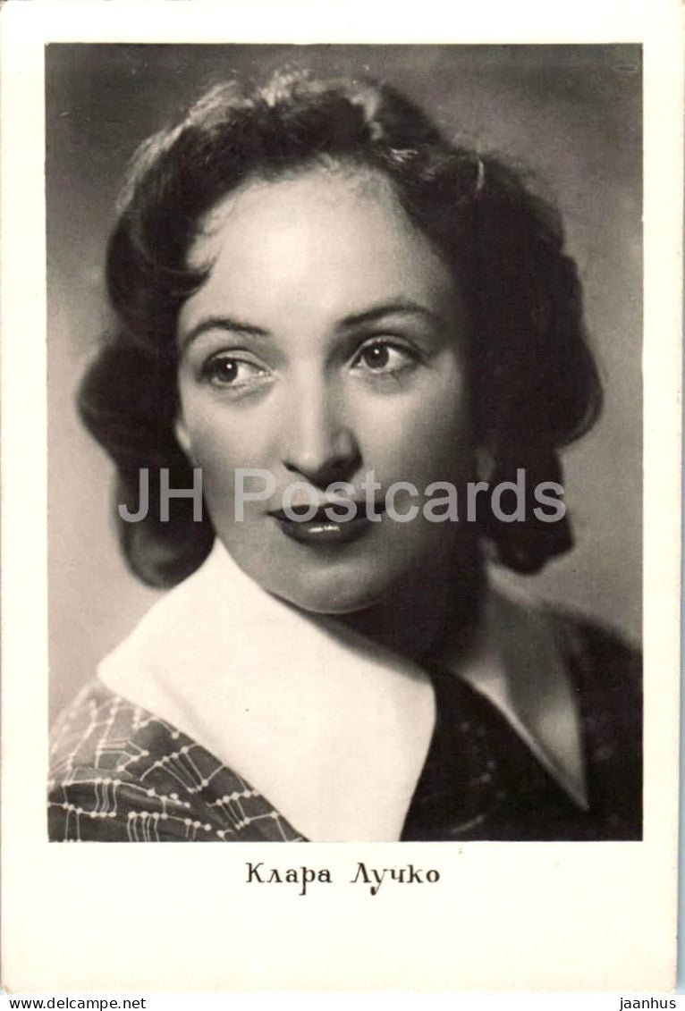 Klara Luchko - Soviet - Russian (Ukrainian) movie actress - Russia USSR - unused - JH Postcards