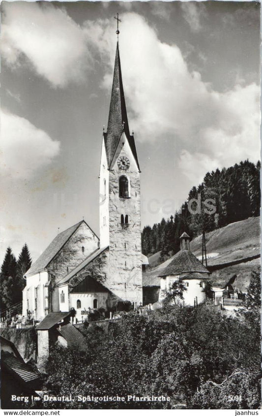 Berg im Drautal - Spatgotische Pfarrkirche - church - 5094 - 1964 - Austria - used - JH Postcards