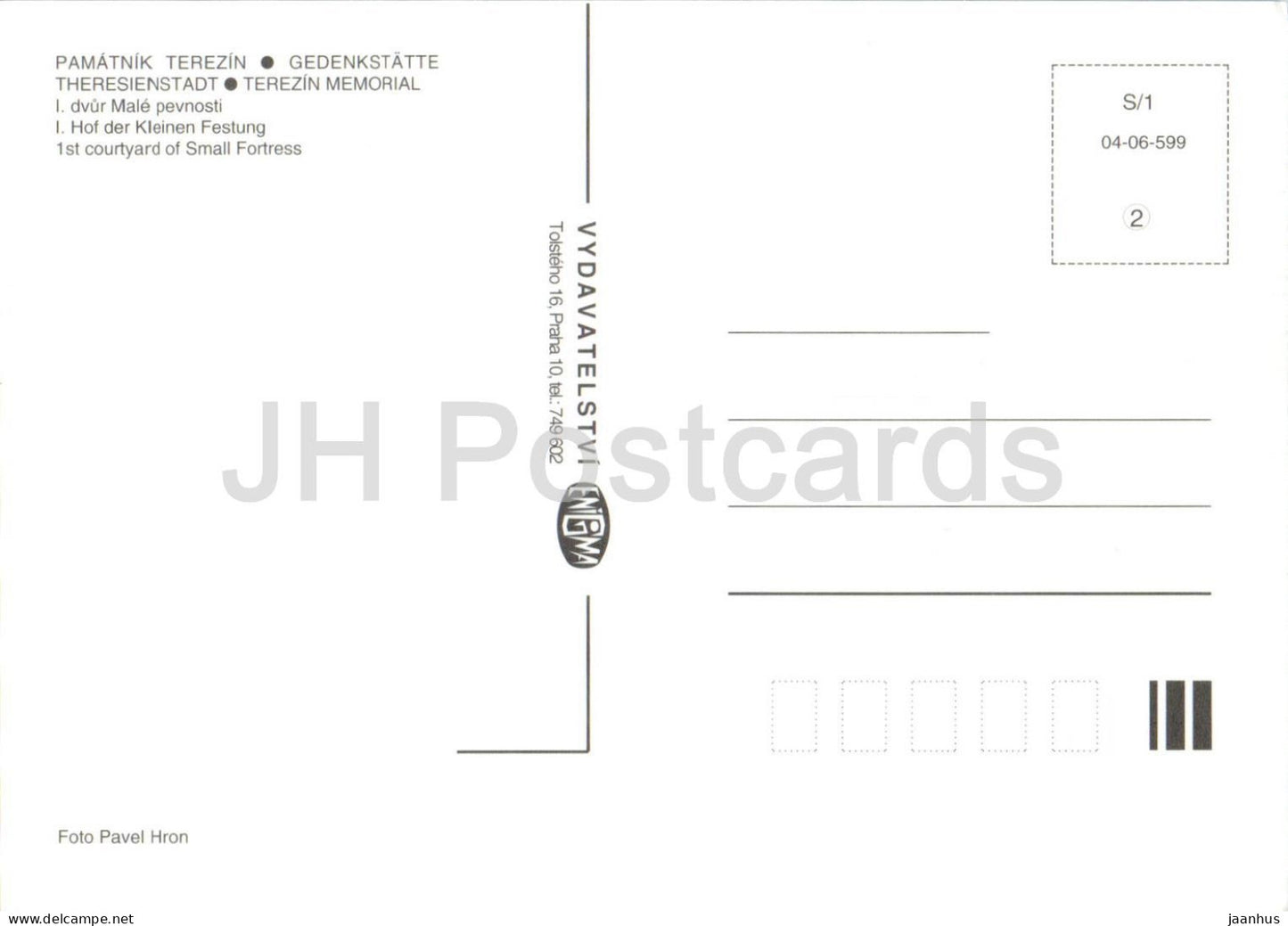 Gedenkstätte Theresienstadt - Pamatnik Terezin - dvur Male pevnosti - 1. Hof der Kleinen Festung - Tschechische Republik - unbenutzt