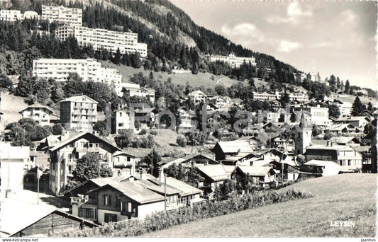 Leysin - alpine village hotel - Alps - mountains - 595 - Switzerland - used - JH Postcards