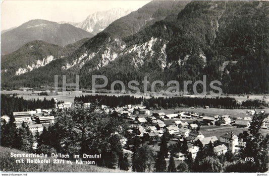 Sommerfrische Dellach im Drautal mit Reisskofel 2371 m - Karnten - 673 - 1966 - Austria - used - JH Postcards