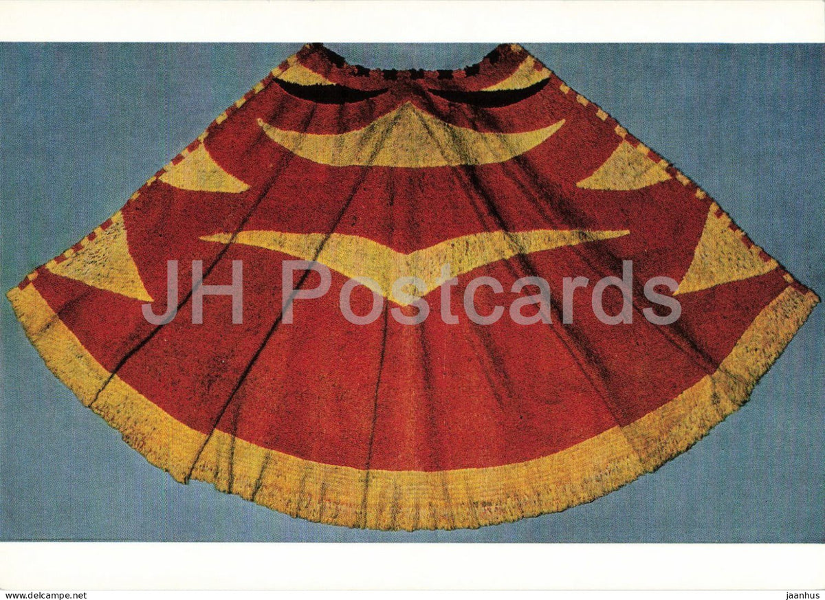 feather cloak of King Kamehameha I - Federmantel - Hawaii Polynesia - Museum fur Volkerkunde - 1970s - Germany - unused - JH Postcards