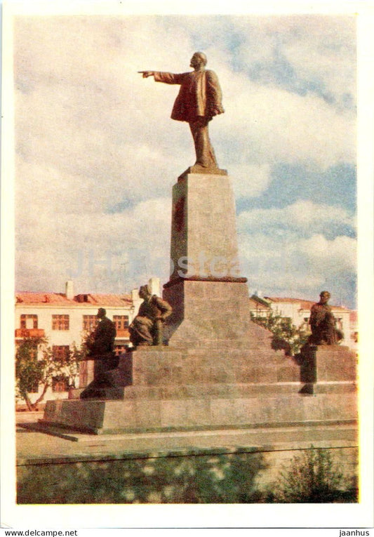 Sevastopol - monument to Lenin - Crimea - 1960 - Ukraine USSR - used - JH Postcards
