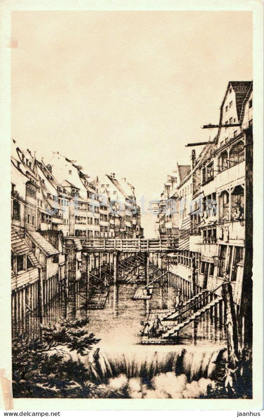 Wroclav - Breslau - Weissgerberohle - illustration - old postcard - 1932 - Poland - used - JH Postcards