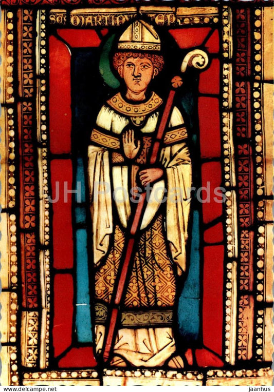 Hablingbo Kyrka - Glasmalning - St Martin - Stained glass - church - Gotland - 24278 - Sweden - unused - JH Postcards