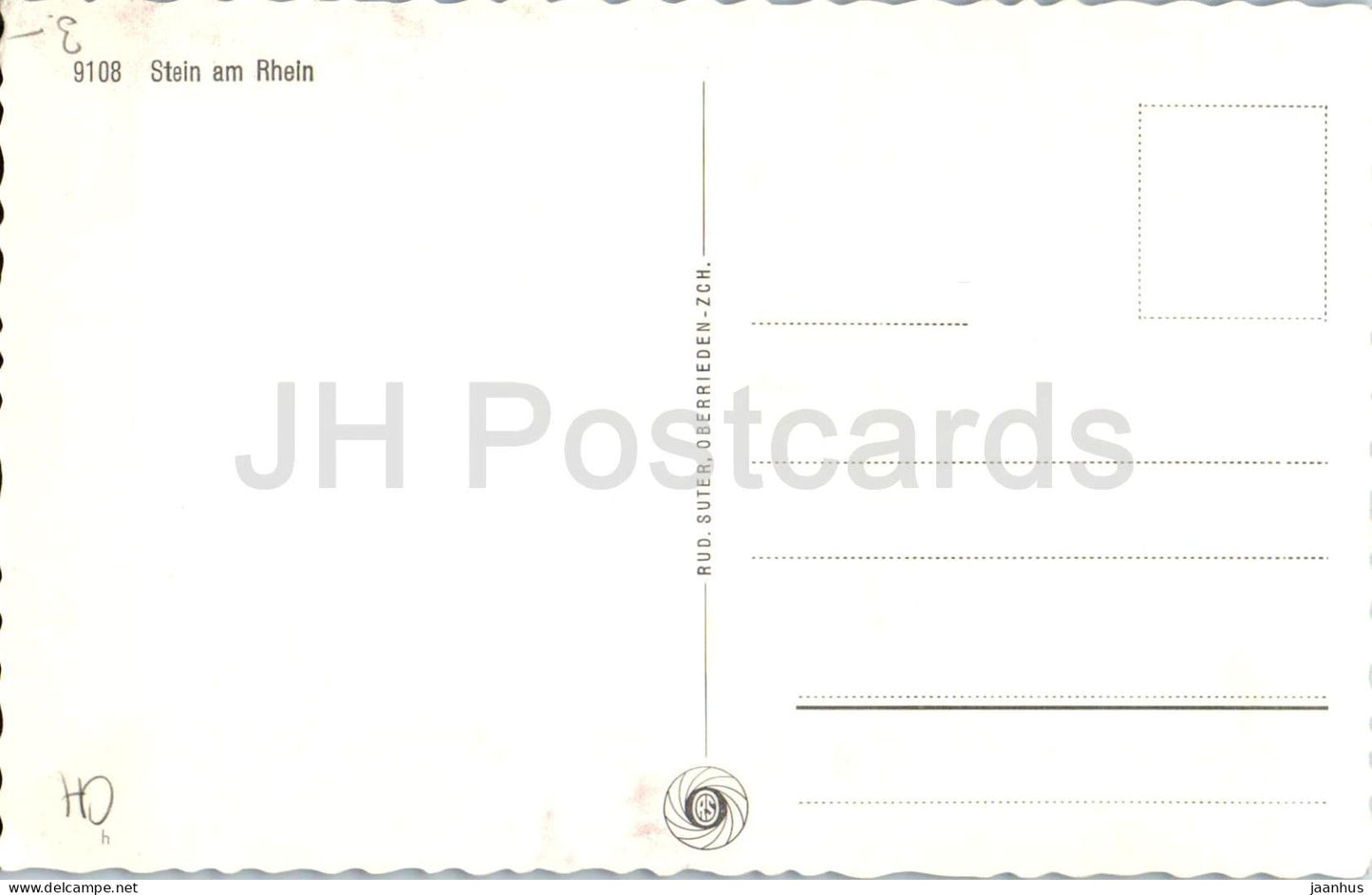 Stein am Rhein - medieval old town - street view - 9108 - old postcard - Switzerland - unused