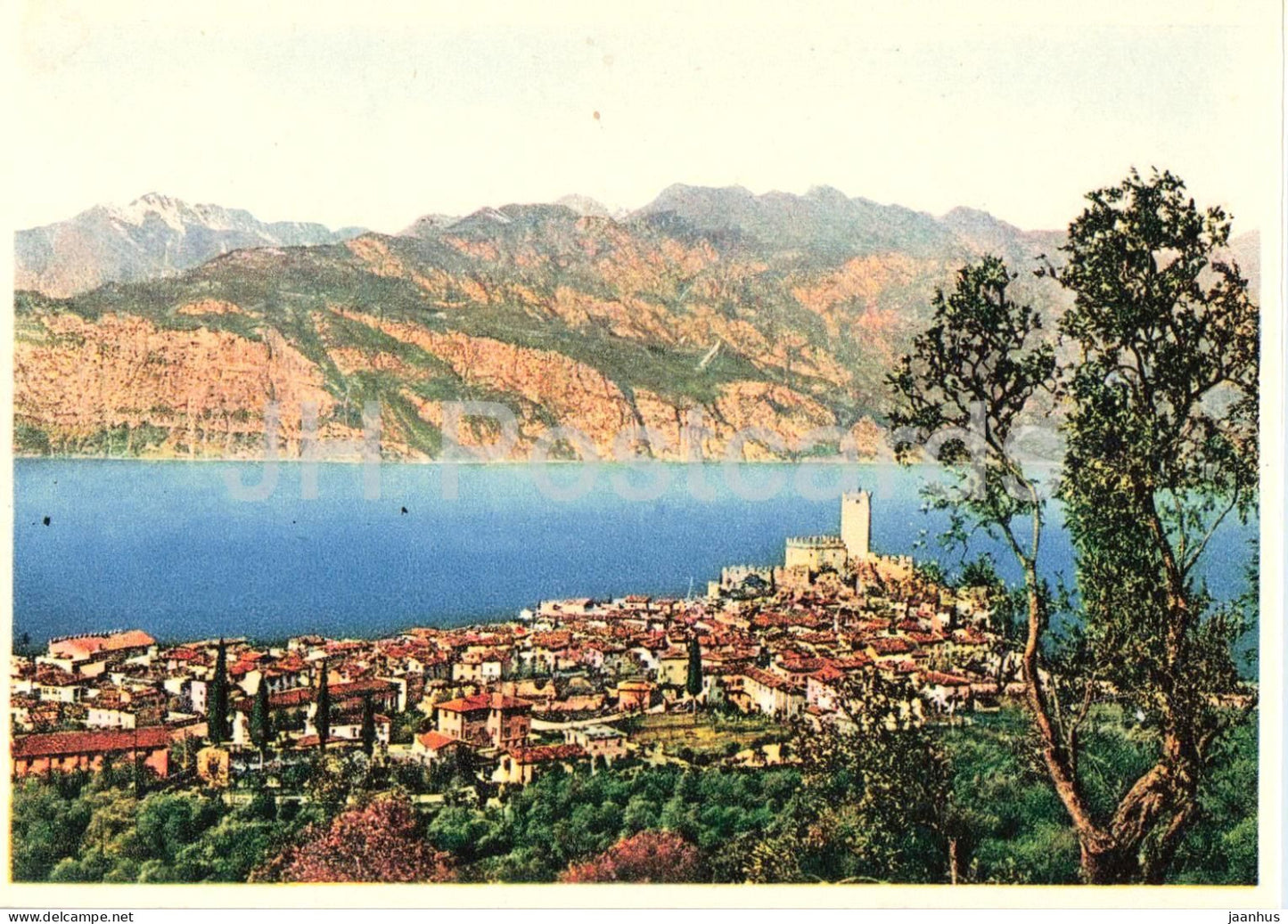 Lago di Garda - Malcesine - old postcard - Italy - unused - JH Postcards