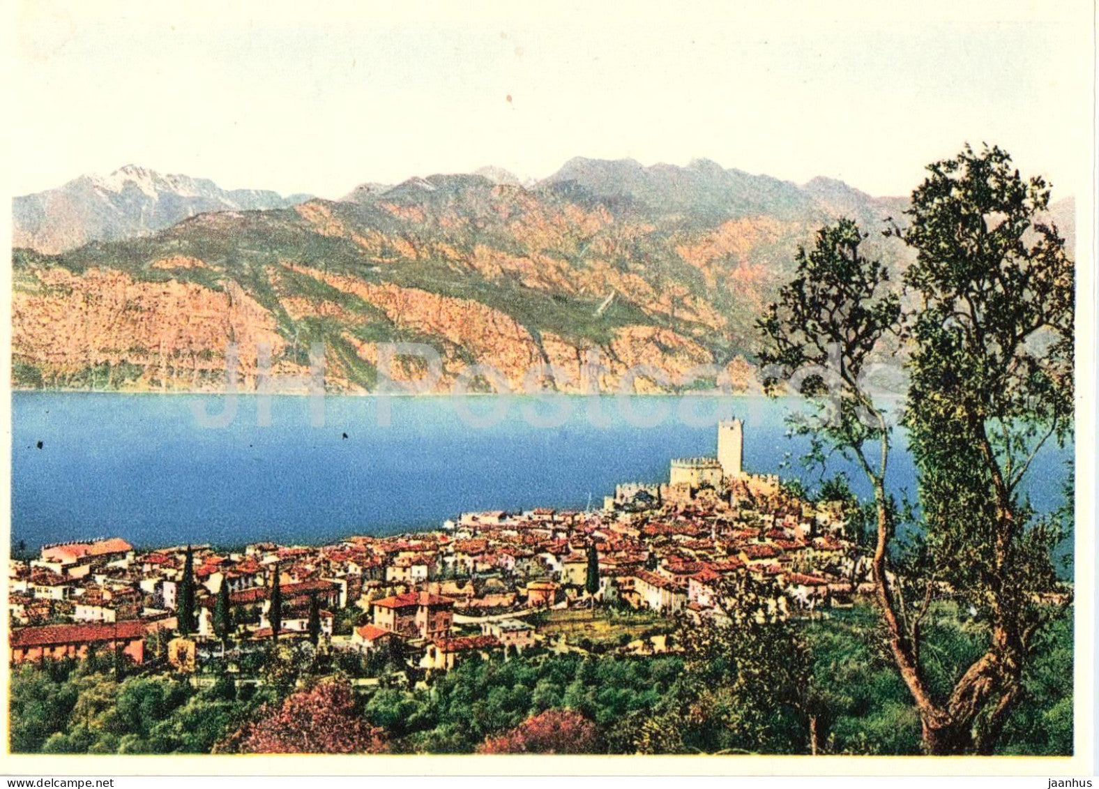 Lago di Garda - Malcesine - old postcard - Italy - unused - JH Postcards