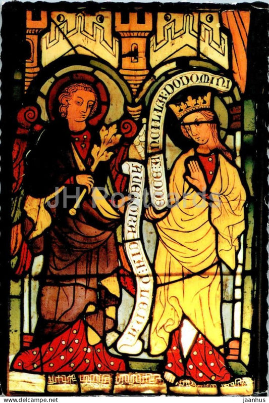 Hablingbo Kyrka - Glasmalning - Marie Bebadelse - Stained glass - church - Gotland - 24308 - Sweden - unused - JH Postcards