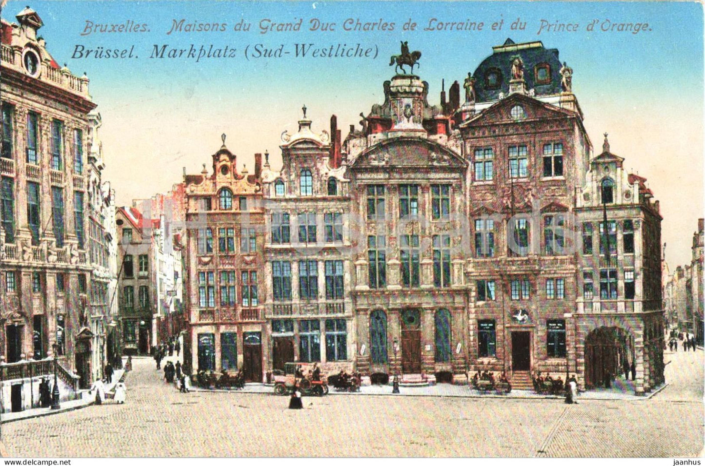 Bruxelles - Brussels - Maisons du Grand Duc Charles de Lorraine et du Prince d’Orange - old postcard - Belgium - used - JH Postcards