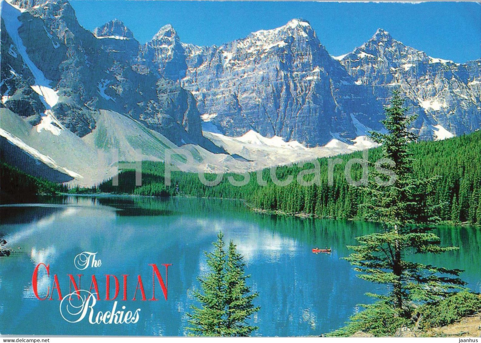 Banff National Park - The Canadian Rockies Moraine Lake - mountains - Canada - used - JH Postcards