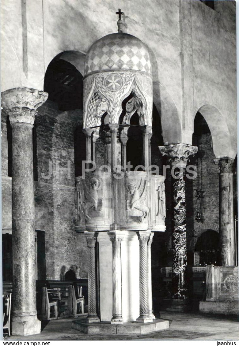 Grado - Interno del Duomo - Ambone - interior - pulpit - cathedral - church - old postcard - Italy - unused - JH Postcards