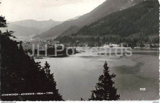 Achenkirch - Achensee 930 m - Tirol - lake view - alpine landscape - 7719 - old postcard - 1956 - Austria - used - JH Postcards
