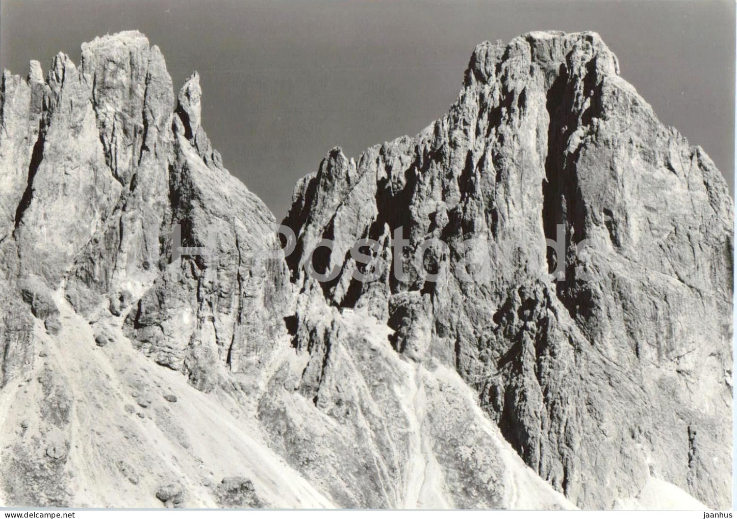 Forcella Sassolungo - Rif. T. Demetz - Cinque Dita - Dolomites - mountains - Alps - 4265 - old postcard - Italy - unused - JH Postcards