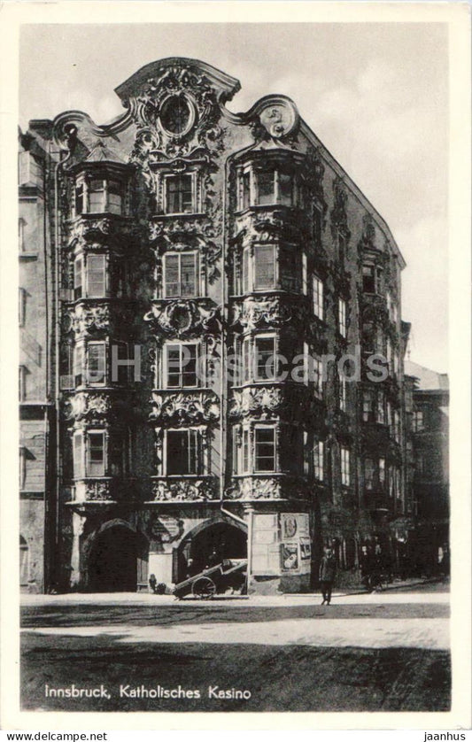 Innsbruck - Katholisches Kasino - old postcard - Austria - unused - JH Postcards