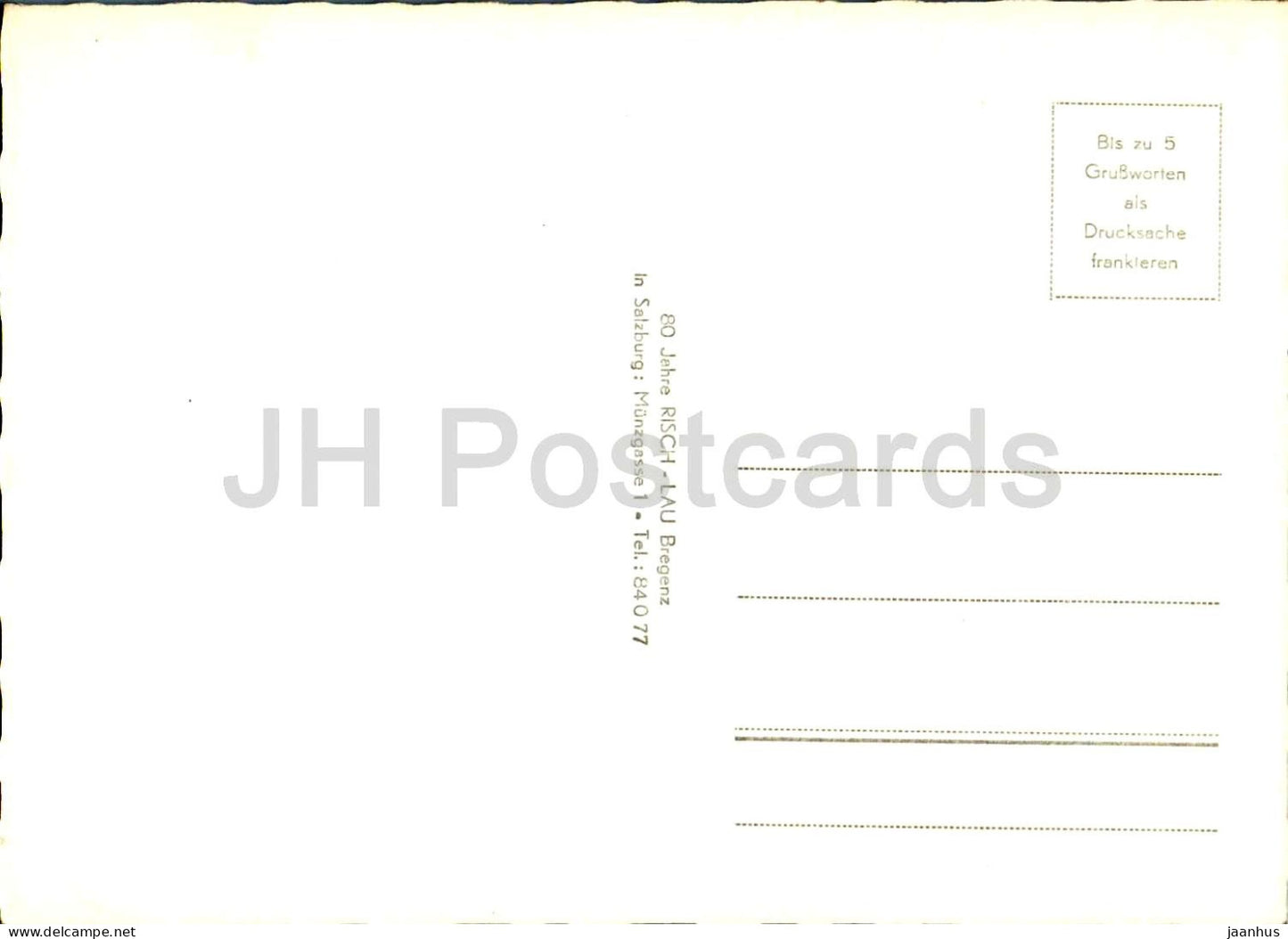 Ober und Untersee bei Steeg am Hallstattersee - lake - aerial view - village - 2415 - old postcard - Austria - unused