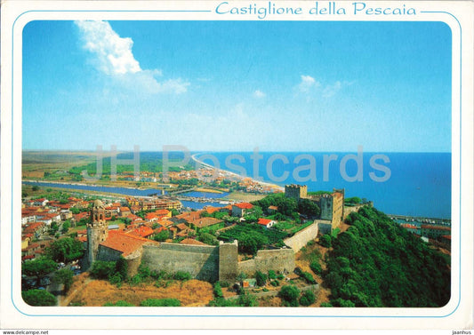 Castiglione della Pescaia - Grosseto - coastal town - castle - Tuscany - seaside - 9616 - 1999 - Italy - used - JH Postcards