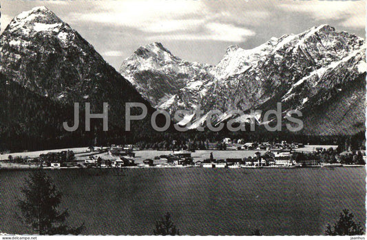 Pertisau am Achensee gegen Karwendelgebirge - Tirol - lake view - alpine village - 9660 - 1962 - Austria - used - JH Postcards