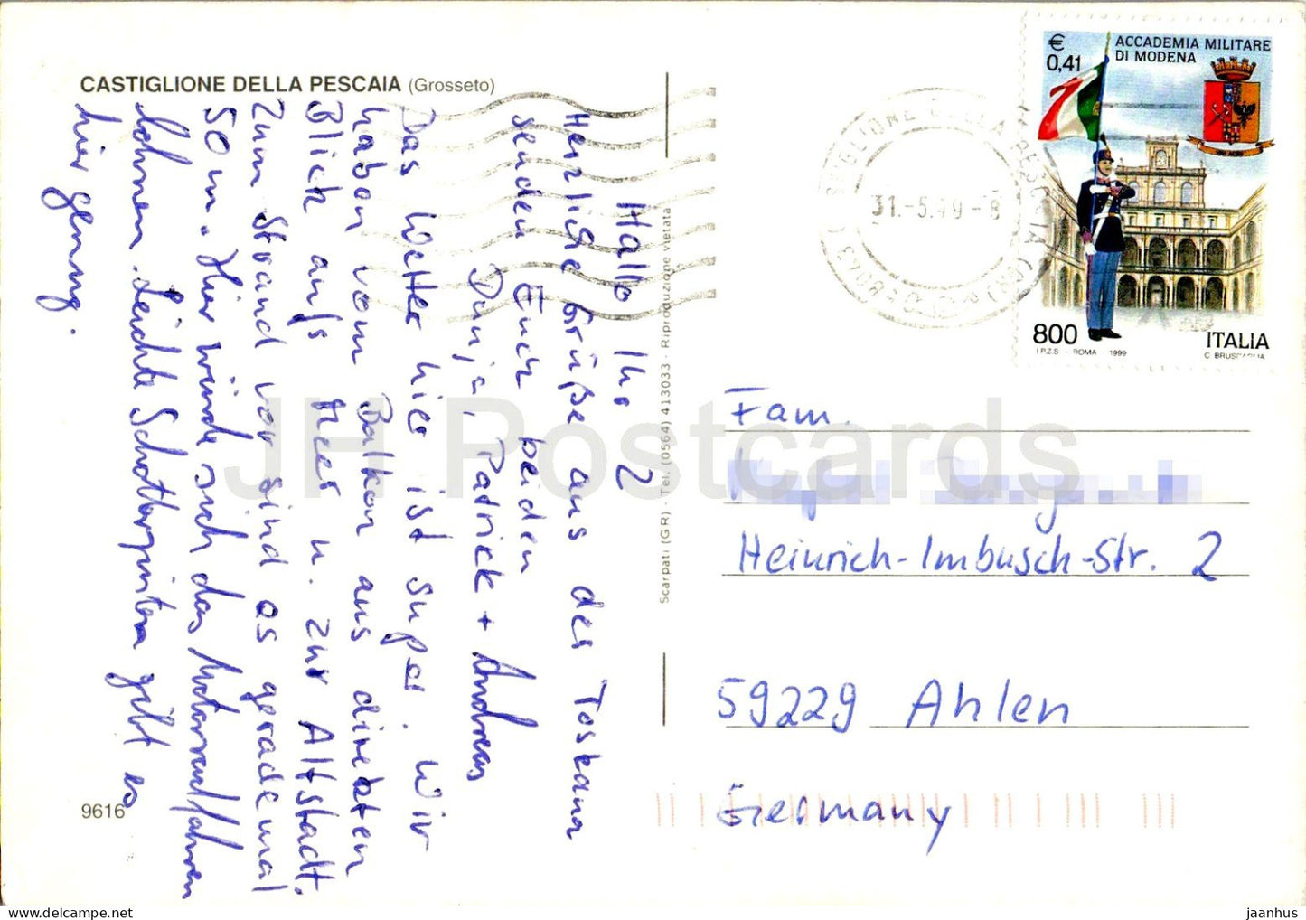 Castiglione della Pescaia - Grosseto - coastal town - castle - Tuscany - seaside - 9616 - 1999 - Italy - used