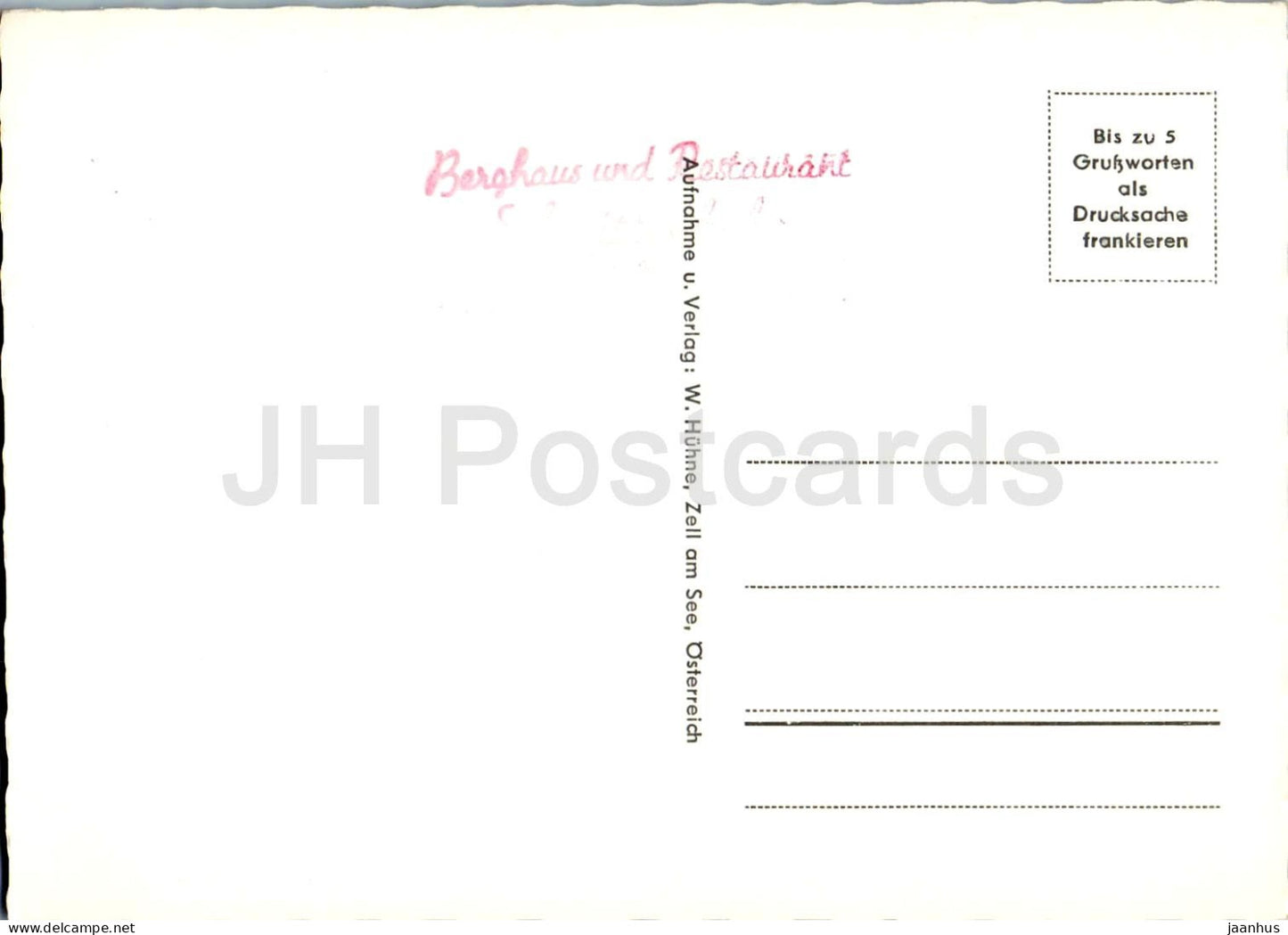 Zell am See - Schmittenhohe 1968 m - Blick zu den Hohen Tauern - mountains - panorama - old postcard - Austria - unused