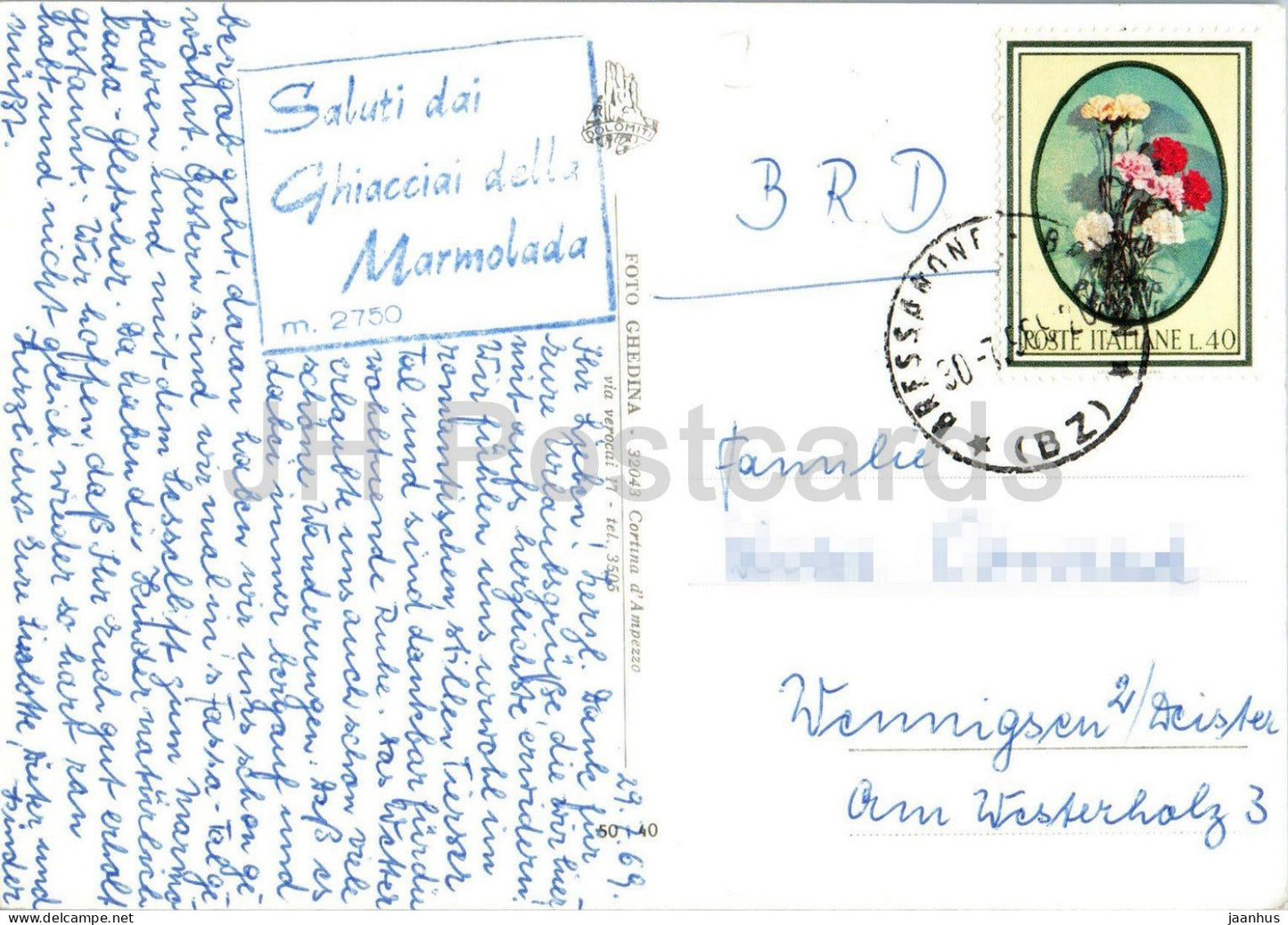 Visioni della Marmolada - glacier - Alps - mountains - Dolomites - multiview - 5040 - 1969 - Italy - used