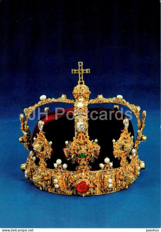 Stockholm - Kungl Slottet - Stattkammern - Royal Palace - The treasury - Crown of Erik XIV - Sweden - unused - JH Postcards