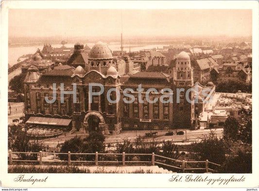 Budapest - Szt. Gellert-gyogyfurdo - St. Gellert Thermal Baths - 7 - old postcard - 1940 - Hungary - used - JH Postcards