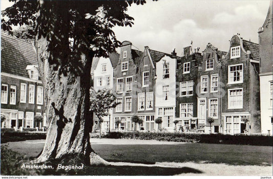 Amsterdam - Begijnhof - courtyard historic houses - 138 - old postcard - Netherlands - unused - JH Postcards