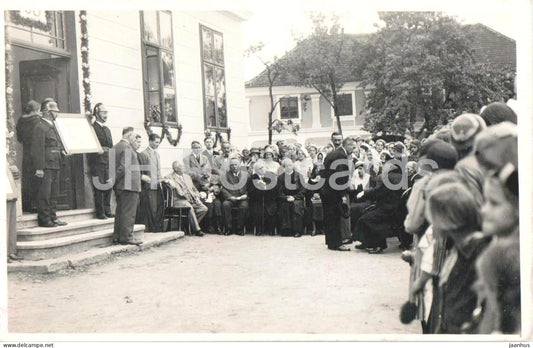 Schuldirektor Koch Abschiedsfeier Pension - school director farewell Celebration - old postcard - Austria - unused - JH Postcards
