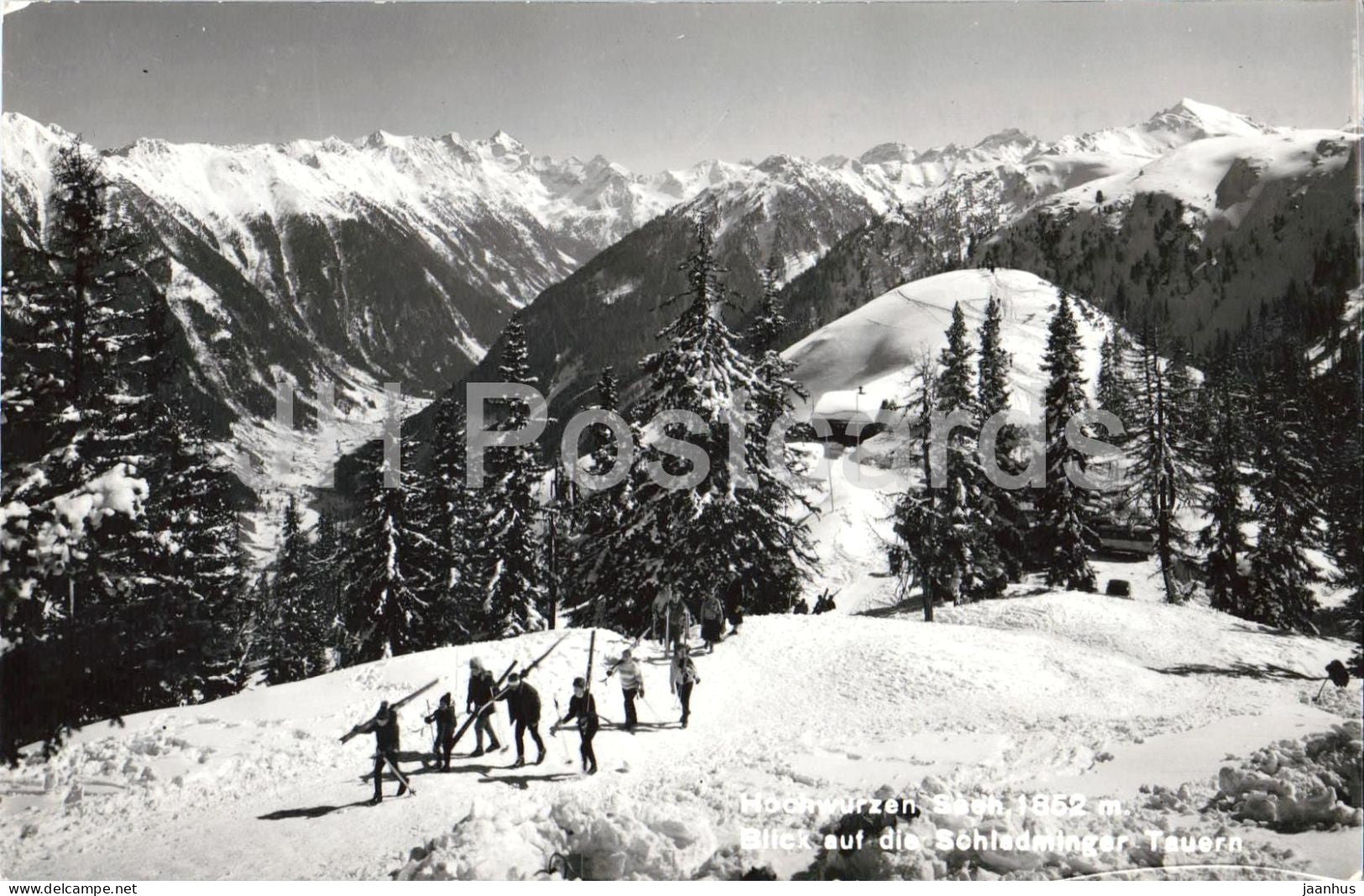 Hochwurzen - Blick auf die Schladminger Tauern - mountains - Alps - 1963 - Austria - used - JH Postcards